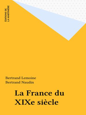 cover image of La France du XIXe siècle